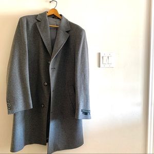 Men’s long wool coat 38R NWOT